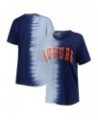 Women's Navy Auburn Tigers Find Your Groove Split-Dye T-shirt Navy $26.49 Tops