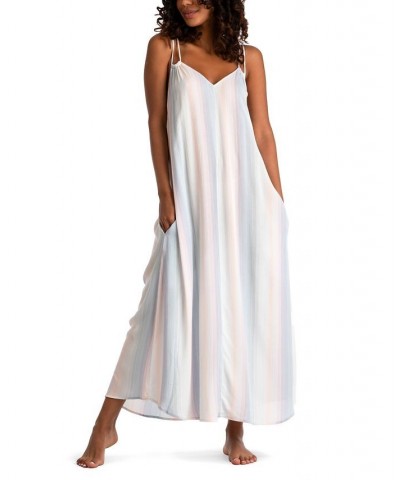 Women's Striped Maxi Dress Cream $42.12 Sleepwear